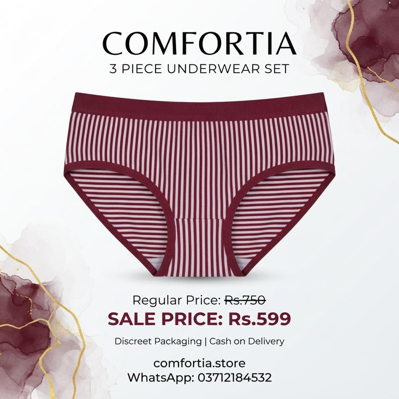 Comfortia 3-Piece Cotton Underwear Combo – Everyday Comfort Deal